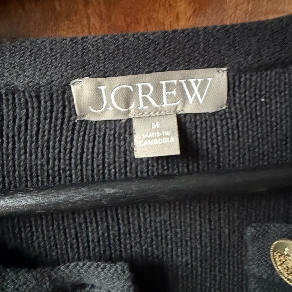 J. Crew Emilie Lady Lady Jacket Cardigan in Black - Picture 3 of 6